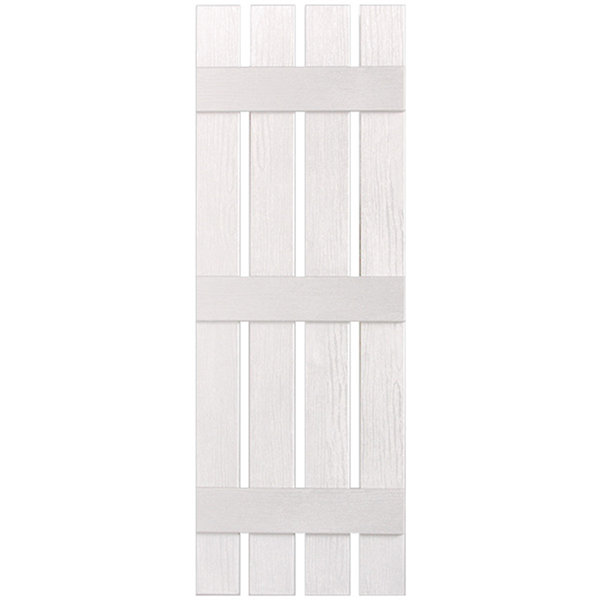 Alpha Shutters Three Batten, Four Board Open Vinyl Shutters Pair & Reviews | Wayfair